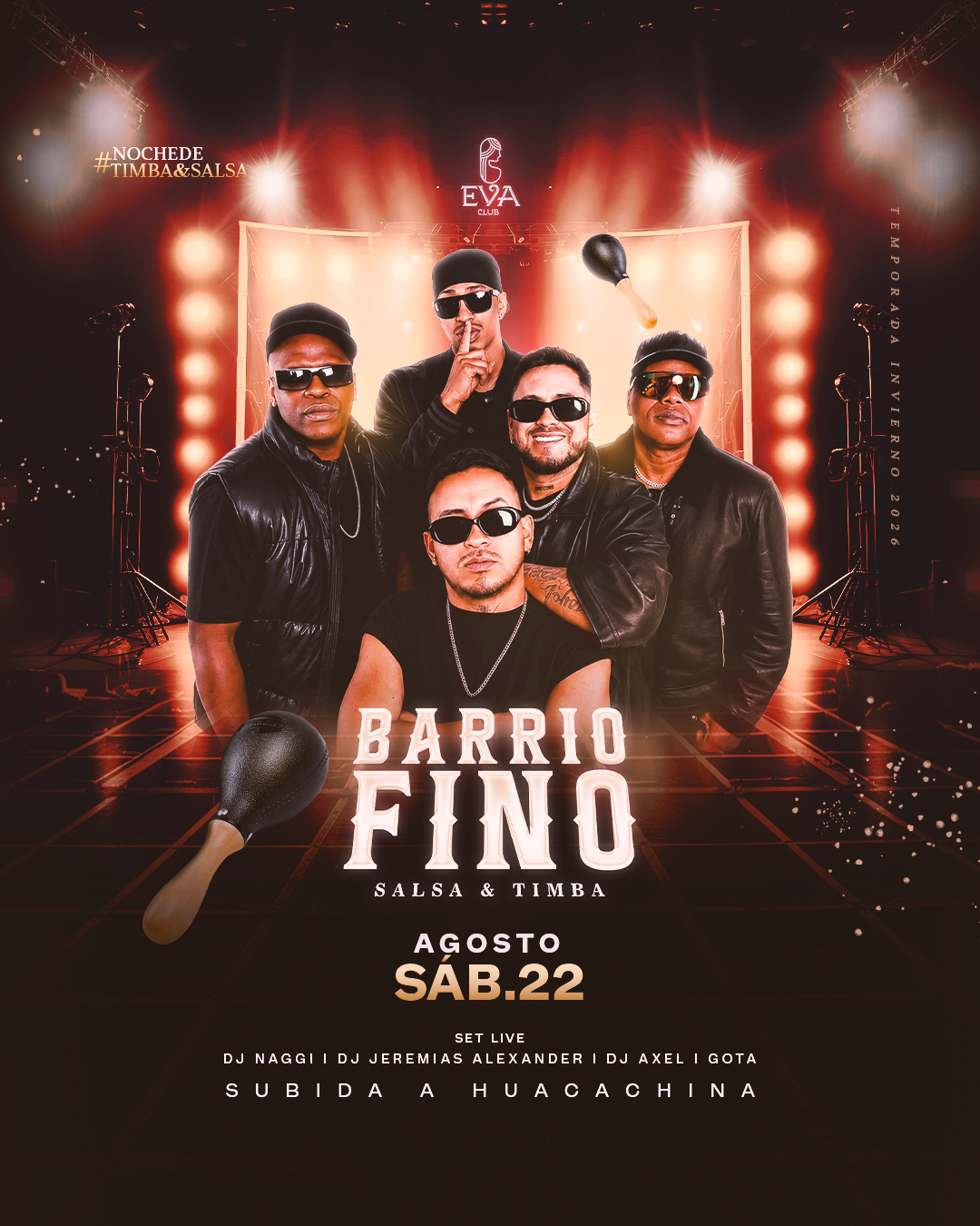 Flyer de evento BARRIO FINO EN EVA